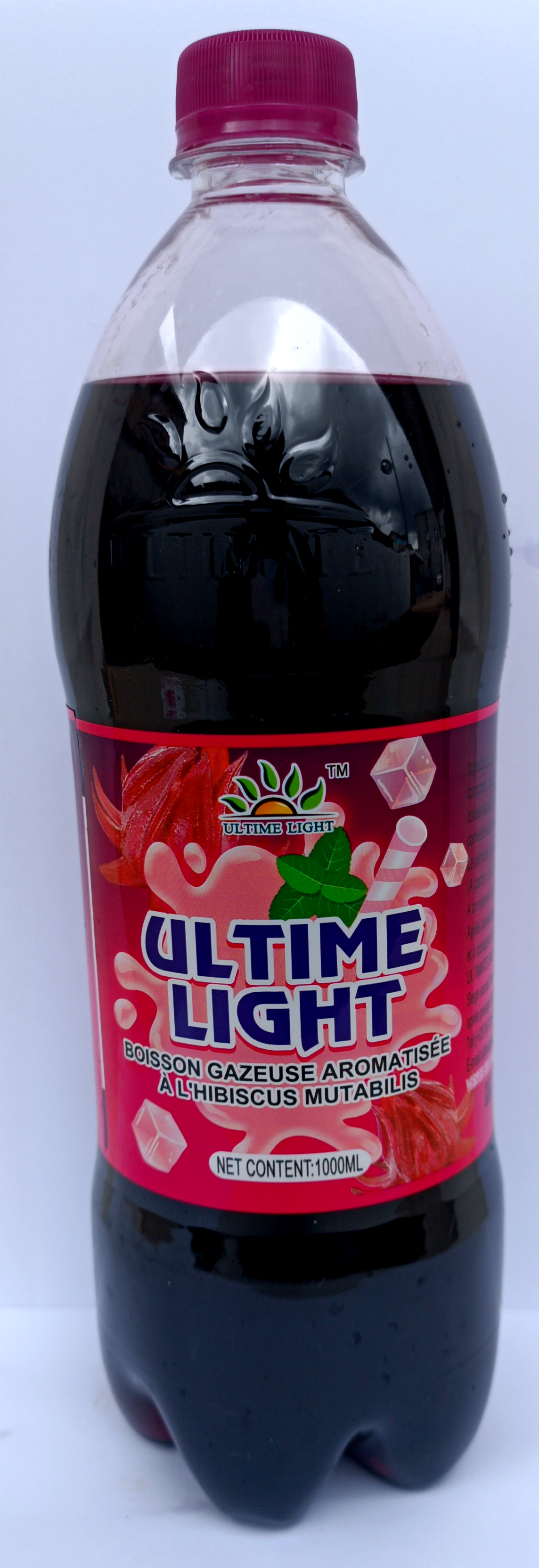 Ultime light Boisson gazeuse aromatisée à l'hibiscus mutabilis